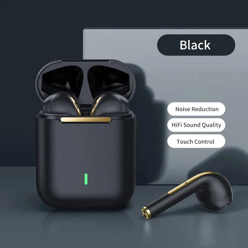 J18 Wireless Headset Bluetooth 5.3  Hifi In-ear Stereo Microphone Touch Waterproof TWS Noise Cancelling HD Gaming Headset 2025