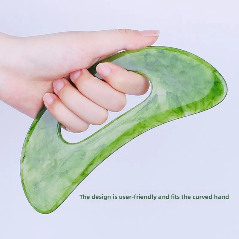 Guasha Board Resin Beeswax Massager Scraper Chinese Gua Sha Tool for Face Neck Back Body Acupuncture Pressure Massage Therapy