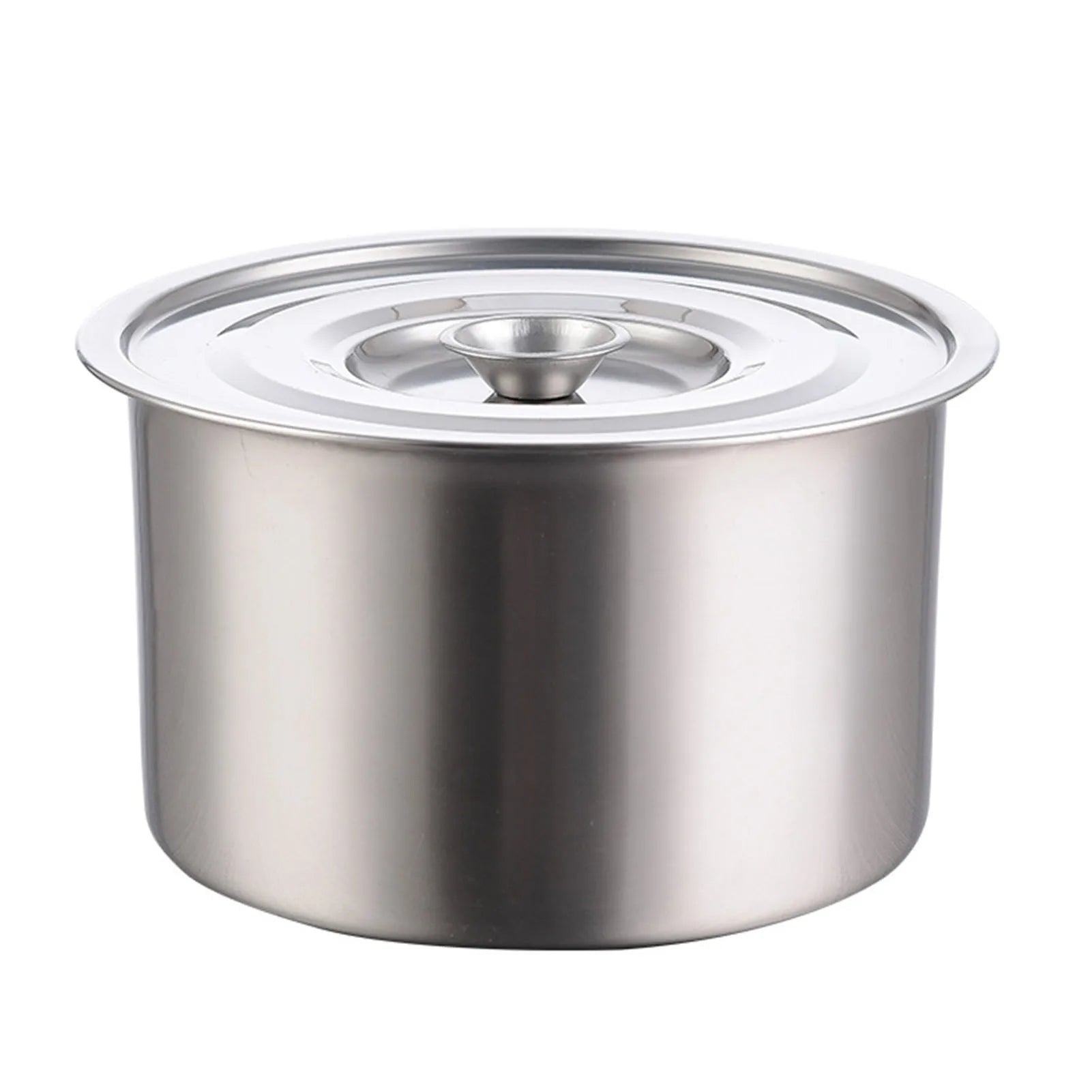 Stockpot Stainless Steel Easy to Clean High Temperature Resistant Multifunctional Soup Pot with Lid for Seasoning Eggs
