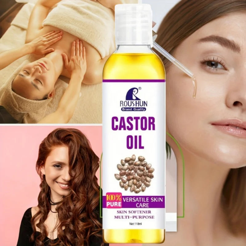 118ml castor-oil Castor Oil Moisturizing Essential Oil Body Oil Unisex Full Body Essential Oil