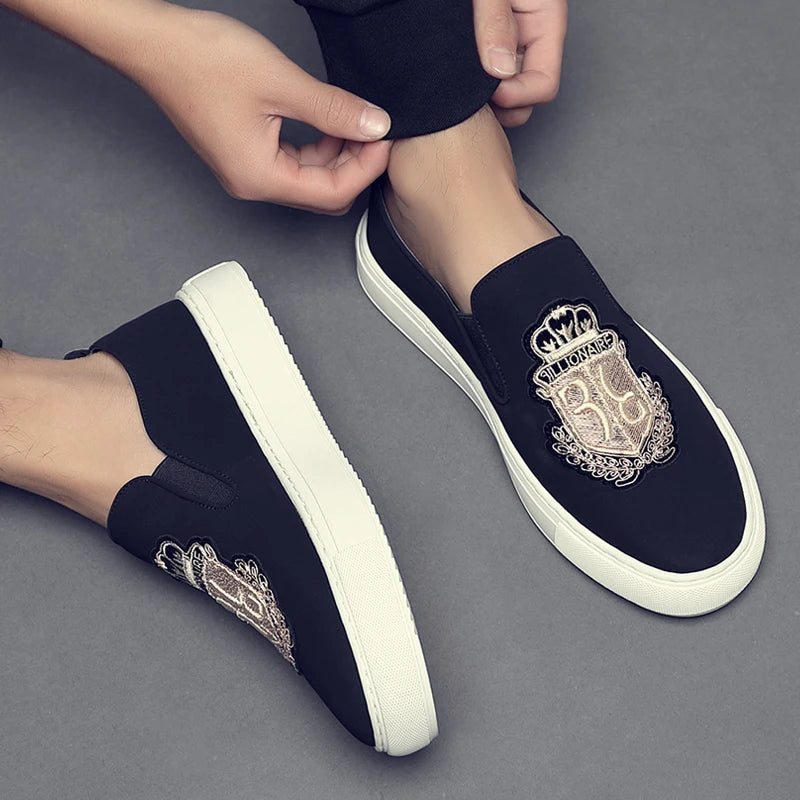 Men's Fashionable All-Match Casual Loafers Comfortable Slip-On Shoes for Every Occasion-19051