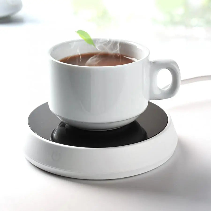 12x12x2.3cm 110V/220V Electric Cup Warmer Pad Desktop Cup Pad Cushion Heater for Coffee Tea Milk US EU Plug
