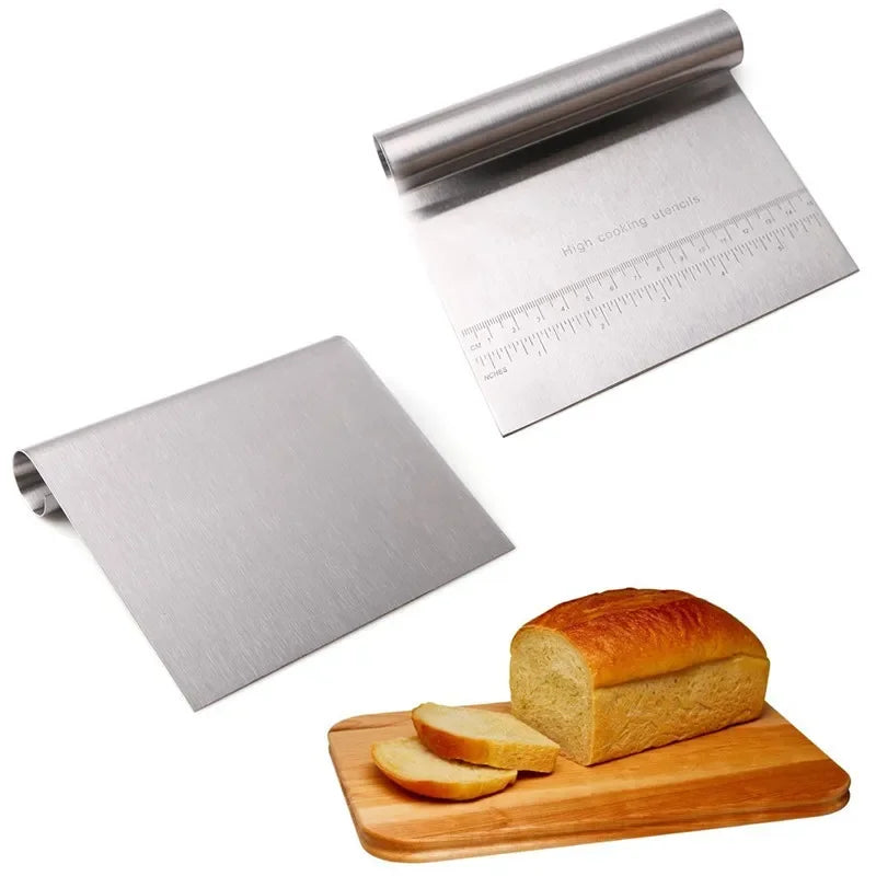 Baking Decorating Tools, DIY, Pastry Cutters, Cake Scraper, Dough Scraper, Fondant Spatulas, Edge, Cooking, Stainless Steel