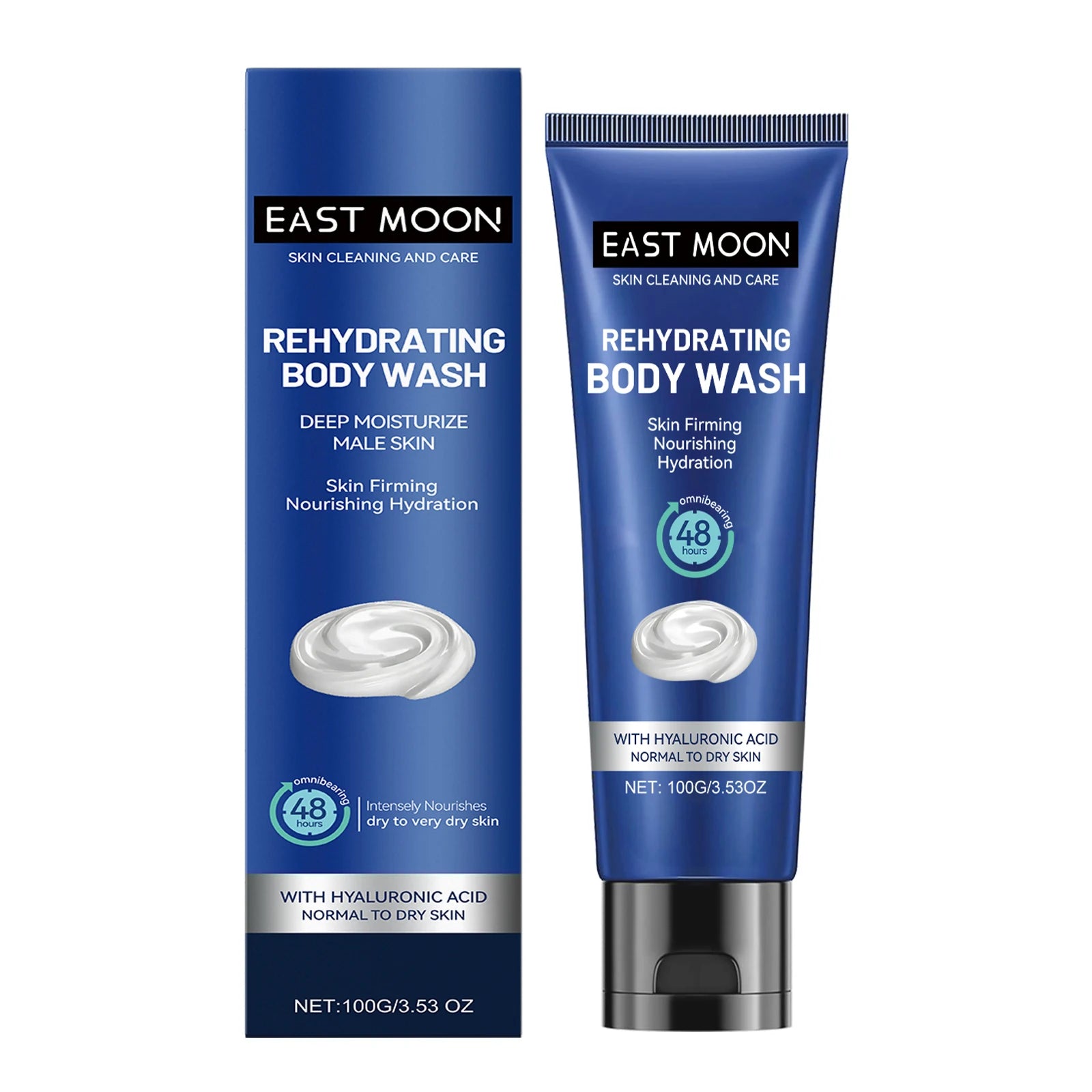 Hyaluronic Acid Shower Gel for Men Deep Cleansing and Moisturizing Oil Balancing Nourishment Gentle Care for Skin Daily Use
