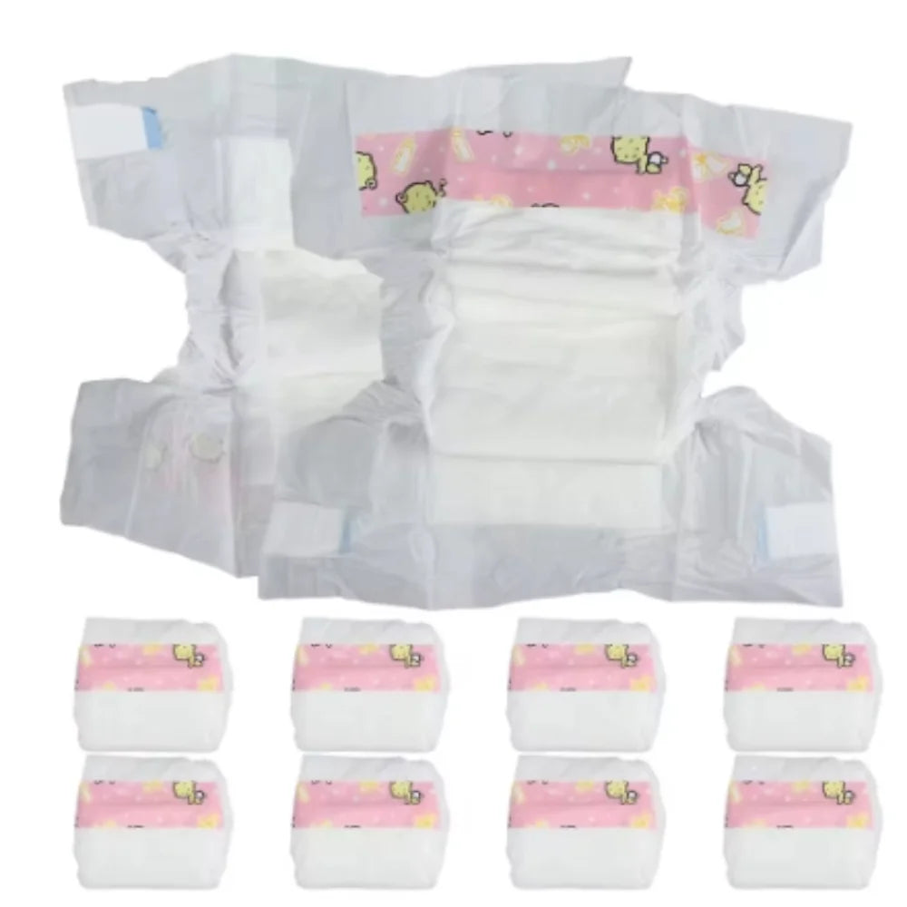 10 Pcs Mini Diapers Play House Diapers Reborn Dolls Decorate Pretend Baby Accessories Miniature Diapers Dollhouse Baby Diapers