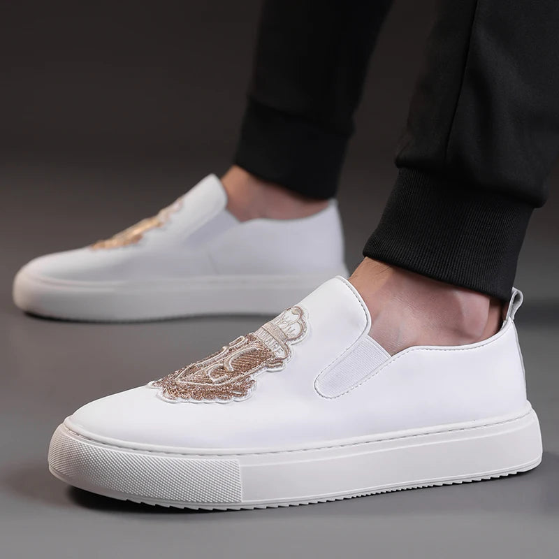 Men's Fashionable All-Match Casual Loafers Comfortable Slip-On Shoes for Every Occasion-19051