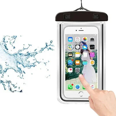 6-Inch Waterproof Phone Pouch for Drift Diving Swimming - Underwater Dry Bag Case Cover for Water Sports Beach Pool Skiing