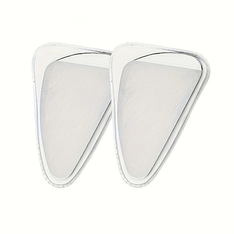 2pcs Stainless Steel Gua Sha Tool - Ultra-Thin Heart Shape with Triangle Edges for Face & Hand Massage, Relaxation & Muscle