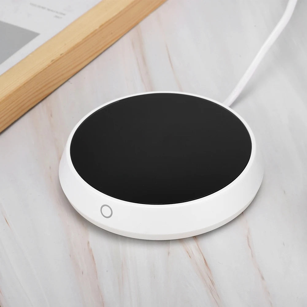 12x12x2.3cm 110V/220V Electric Cup Warmer Pad Desktop Cup Pad Cushion Heater for Coffee Tea Milk US EU Plug