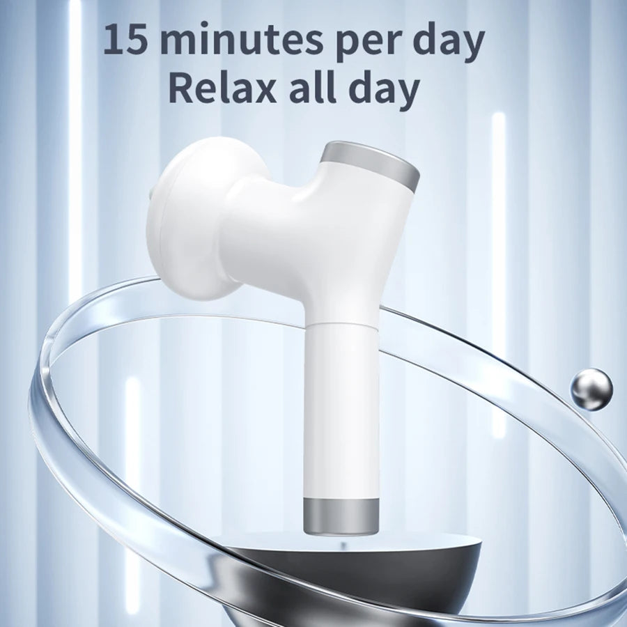 USB body massager, fat pushing device with 8 levels of strength and 5 interchangeable massage heads