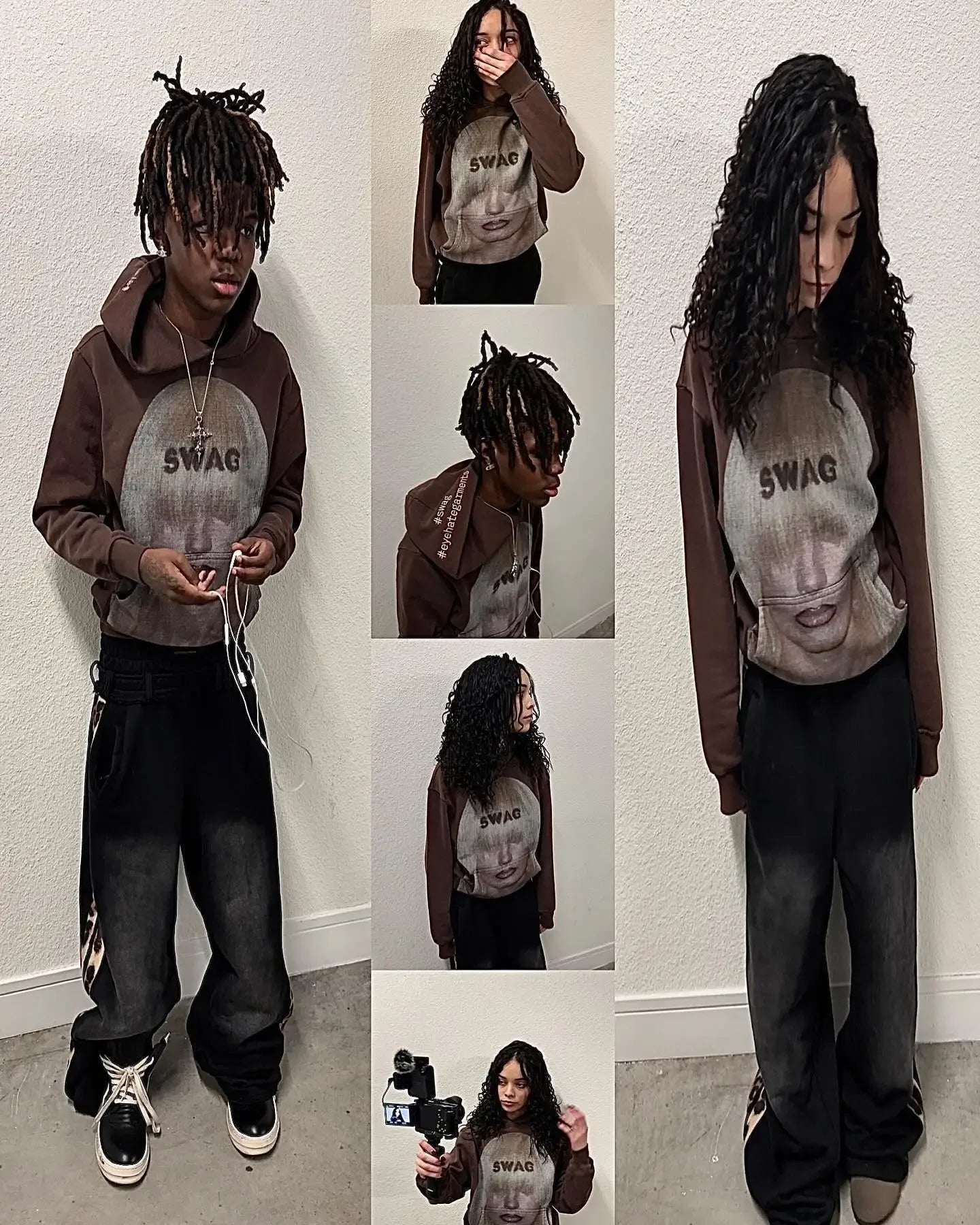 Vintage Style Hoodie Embroidery Print Hoodies Women Grunge Sweatshirt Tops Streetwear Harajuku Gothic Y2k Women Clothing