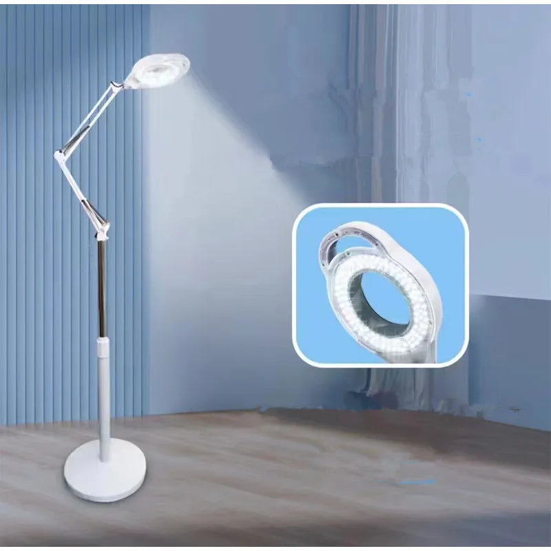 170cm Adjustable LED Lamp 24W 4000K LED Lamp for Beauty Facials Skincare Tattoo Eyebrows Nail, Eyebrow False Eyelash Grafting