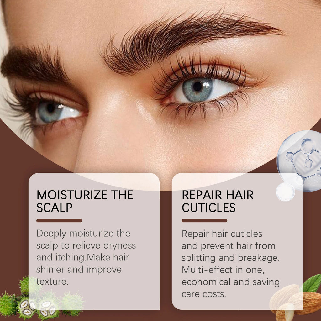 100ml Organic Castor Oil,Cold Pressed Unrefined Essential Oil For Hair Care Eyelash & Nail Growth Moisturizes Skin Hair Smoother