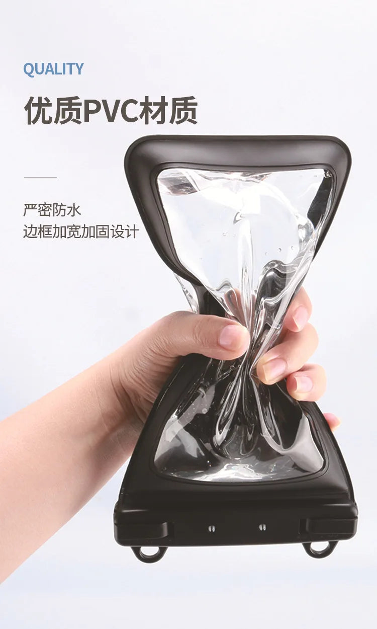 Universal Waterproof Mobile Phone Case Diving Surfing PVC Bags 7.5inch Phone Waterproof Pouch Cover Underwater Swimming Dry Bag