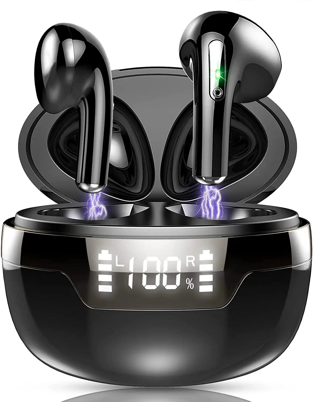 New Bluetooth 5.4 Earphones J97 Wireless Headphones LED TWS With Dual Microphone Earpiece CVC8.0 Noise Cancel Headsets Earbuds