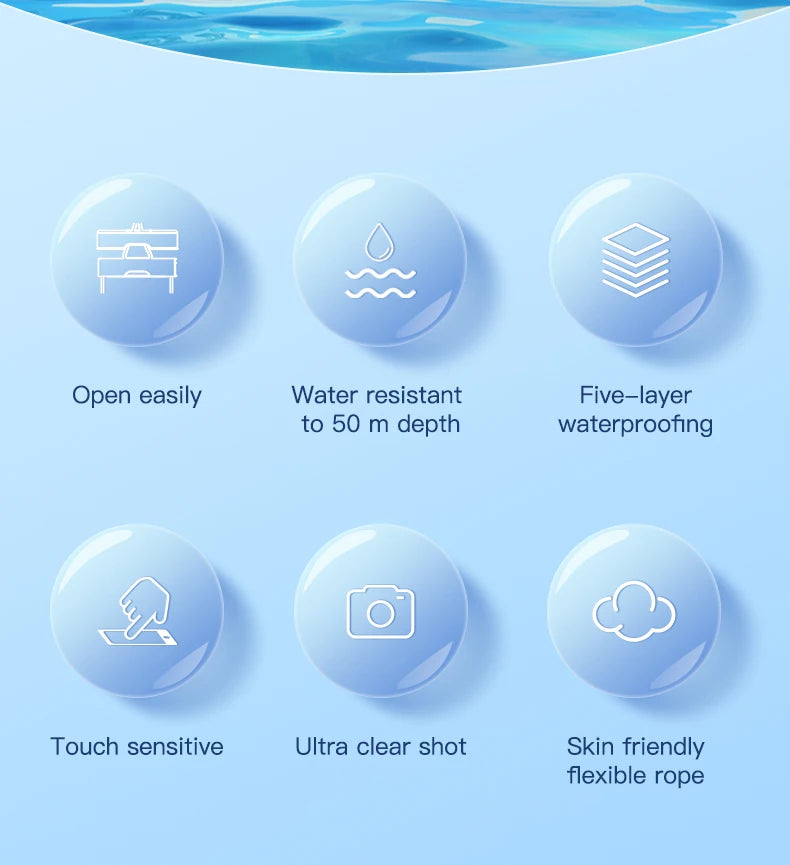 Clear Window Waterproof Phone Pouch - Touchscreen Case for Underwater Photos, Swimming, Rafting (iPhone, Huawei, Xiaomi, Android