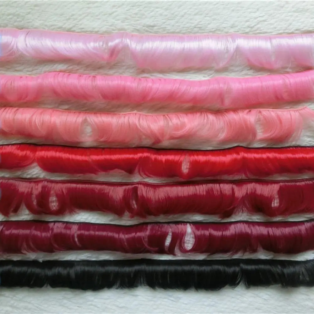 5CM Wigs 1/6 1/4 1/3 Mini Tresses Short Curly Wigs Toy Toupee Doll Fringe Hair Wigs Dolls Accessories Kids Gifts Accessories