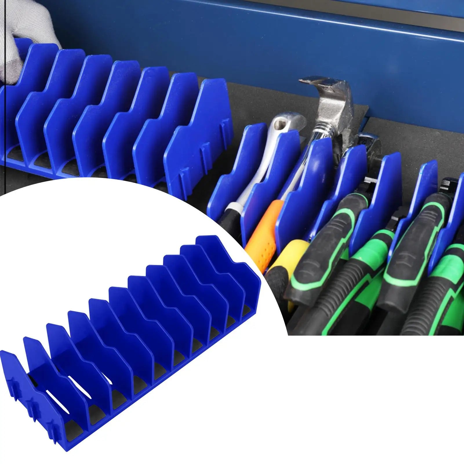 plier organizer rack Organizer Storage Rack Space-Saving Practical with Nonslip Rubber Base 10 Slots Pliers Cutters Organ