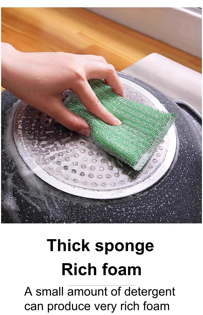 Kitchen Cleaning Sponge Multi-Functional Sponge Brush Set Scratch-free Cleaning Sponge Wipe   for Efficient Home Cleaning Tools