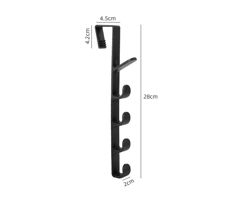 Door Hanger Wall Organizer Hook Bedroom Clothing Hook Holder Coat Hat Bag Rack Bathroom Kitchen Home Storage Organization