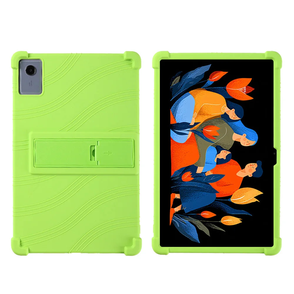 Case for Idea Tab Plus 12.1"2025 TB-365FC Tablet Kids Friendly Silicon Stand Cover Anti drop silicone prote