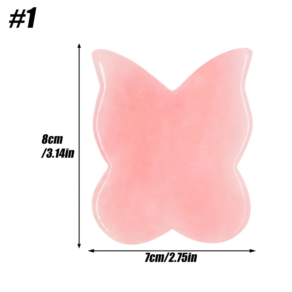 Gua Sha Facial Tools, Jade Gua Sha Massage Tool Comb Edge, Gua Sha Stones for Face, Body Muscle Relaxing Acupuncture Therapy