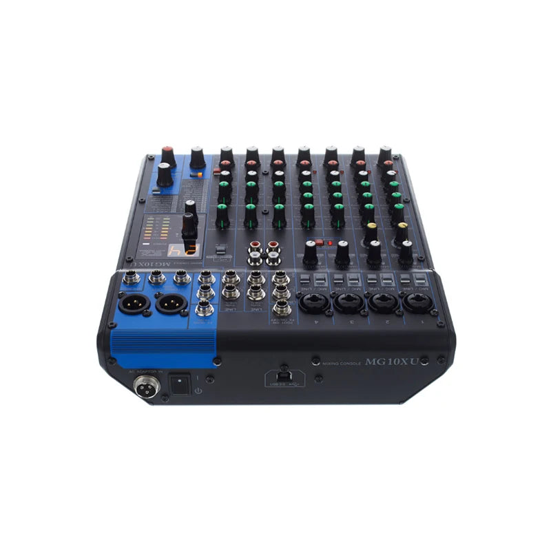 Professional Audio Mixer MG10XU 10 Channel 48V Phantom Effect Analog Mixing Consoles for Wedding Stage Performance Conference