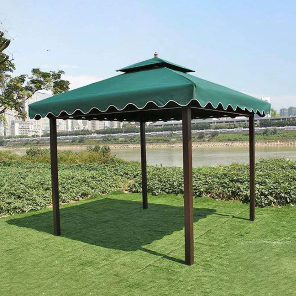 3*3m Gazebo tent top, outdoor UV protection sunscreen tent top, can be used for garden patio patio wedding outdoor events