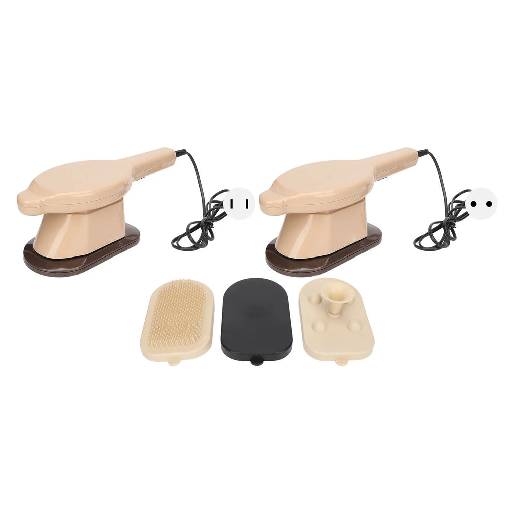 Handheld Back Massager Handheld Massage Machine Iron Shaped Hot Compress Relieve Fatigue Body Beating Massager
