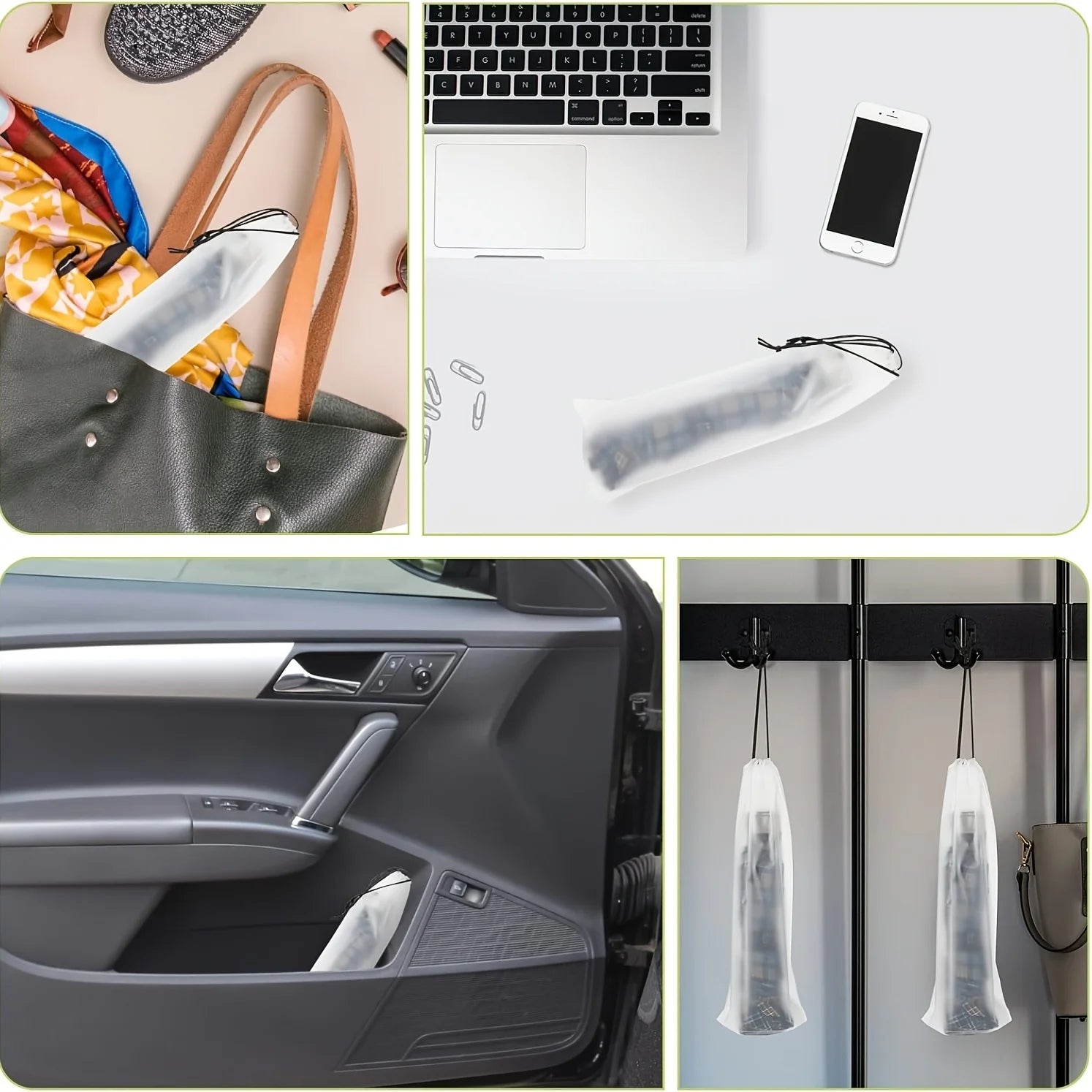 5/20pcs Waterproof Translucent Umbrella Storage Bag with Drawstring Portable Multi-purpose Pouch for Home Travel Organizer Essen