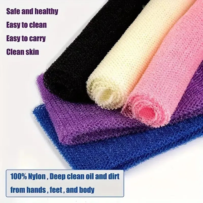 1/3pcs African Net Bath Sponge Exfoliating Washcloth Double Side Loofah Towel Back Shower Scrubber for Getting Smoothing Skin