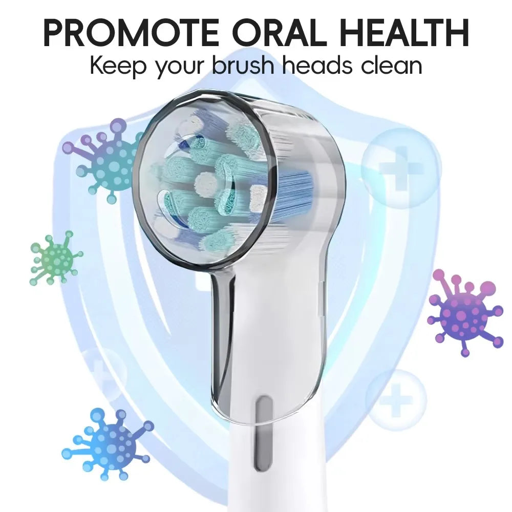 Toothbrush Head Dustproof Covers Caps For Oral B Replacement Brush Heads and iO Series Electric Toothbrush Head Protector 4/8PCS