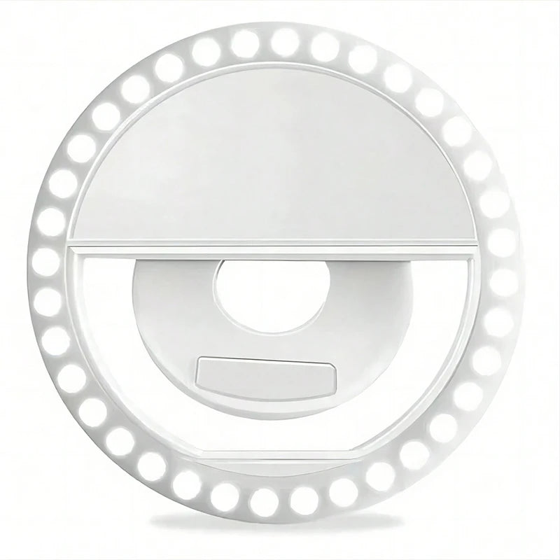 LED Selfie Ring Light Novelty Makeup Lightings Led Selfie Lamp Mobile Phones Photo Night Light Rechargeable Lamp Selfie Ring