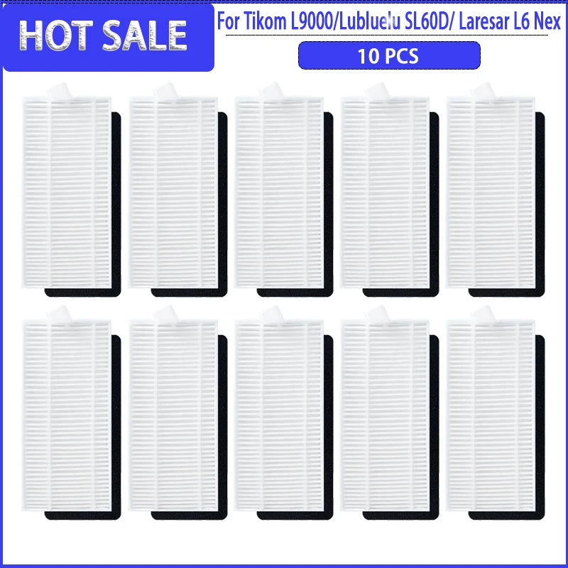 Main Side Brush Hepa Filter Mop For Lubluelu SG60 SL60 SL60D SL61/ Laresar L6 Nex / Tikom L9000 Replacement Spare Parts