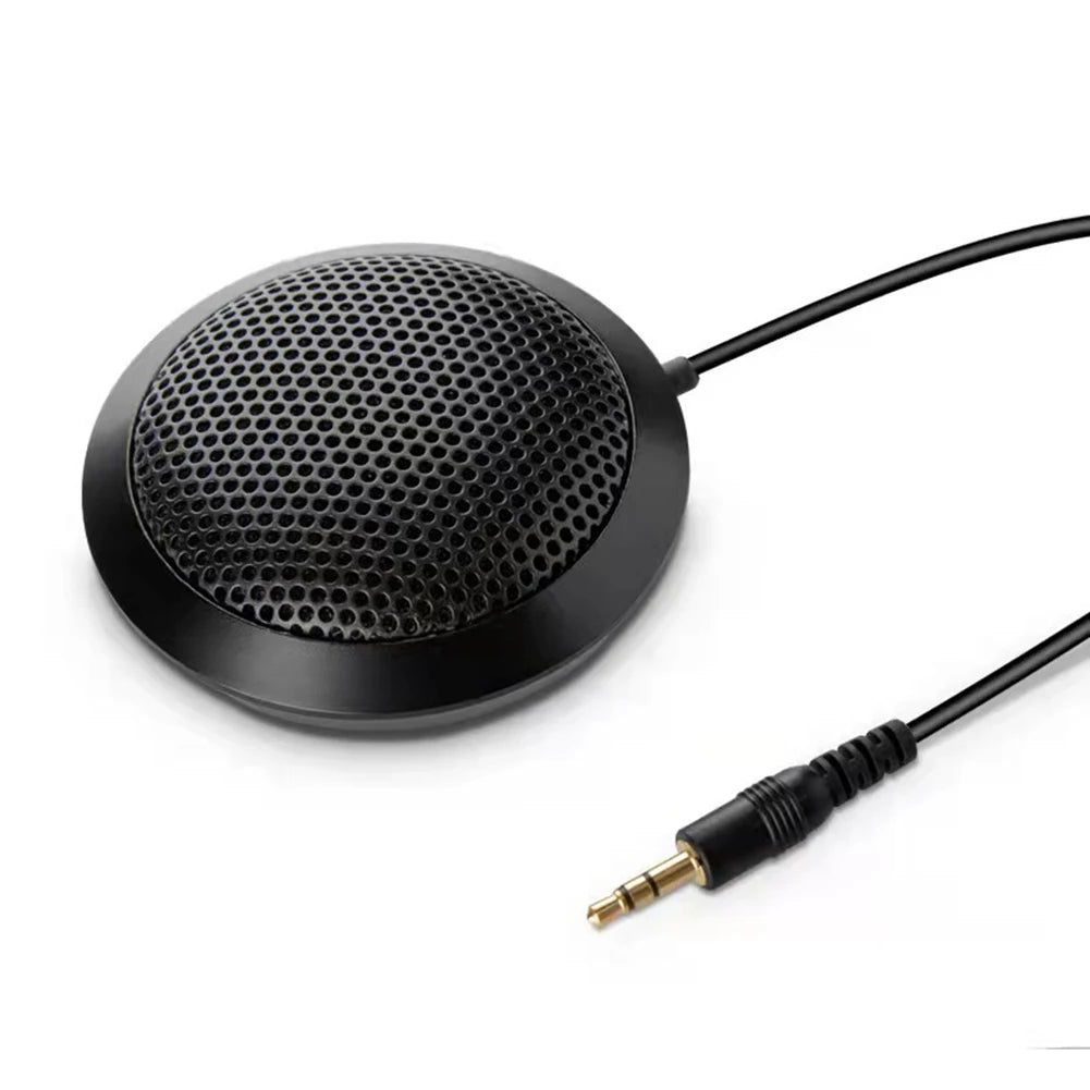 USB/3.5mm Conference Microphone USB Speakerphone 360° Omnidirectional Condenser Plug & Play for Computer Desktop Laptop 150CM