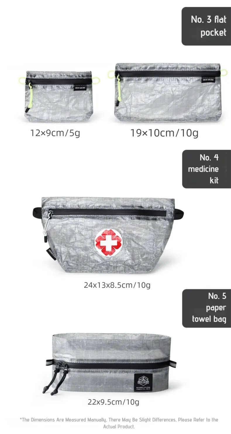 Ultralight Outdoor Storage Bags Waterproof Compression Dry Sack Flat Pouch First Aid Bag Multi Size Travel Camping Organizer