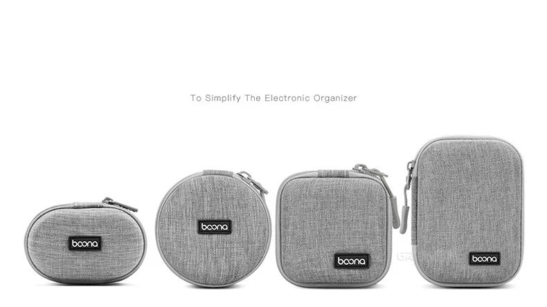 Shockproof Electronics Organizer Case for Power Adapter Cable Storage Bag Bluetooth Earphone Case Travel Small Tech Gadget Pouch