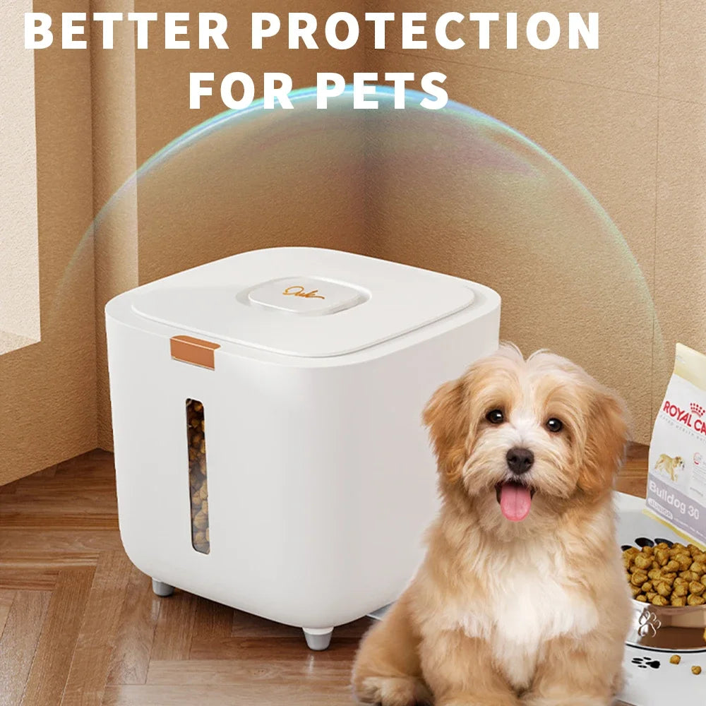 Pet Food Storage Barrel Large Storage Barrel Food Sealed Moisture-proof Cat Food Barrel Storage Cat Food Dog Food Barrel CatBowl