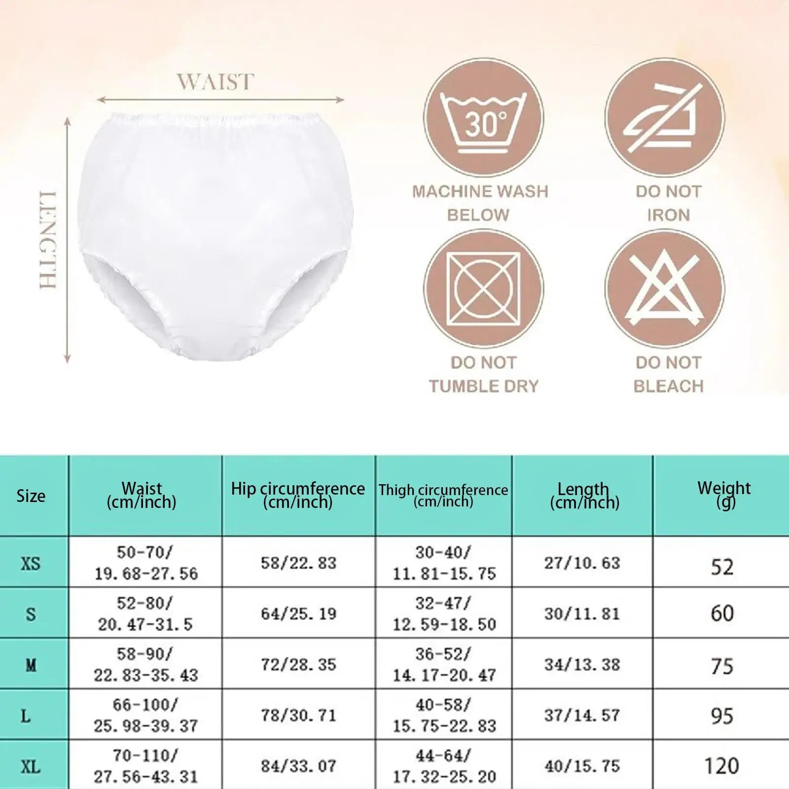 Adult TPU Waterproof Cloth Diaper Comfortable Washable Breathable High Quality Undewears Accessory for Senior People Old People