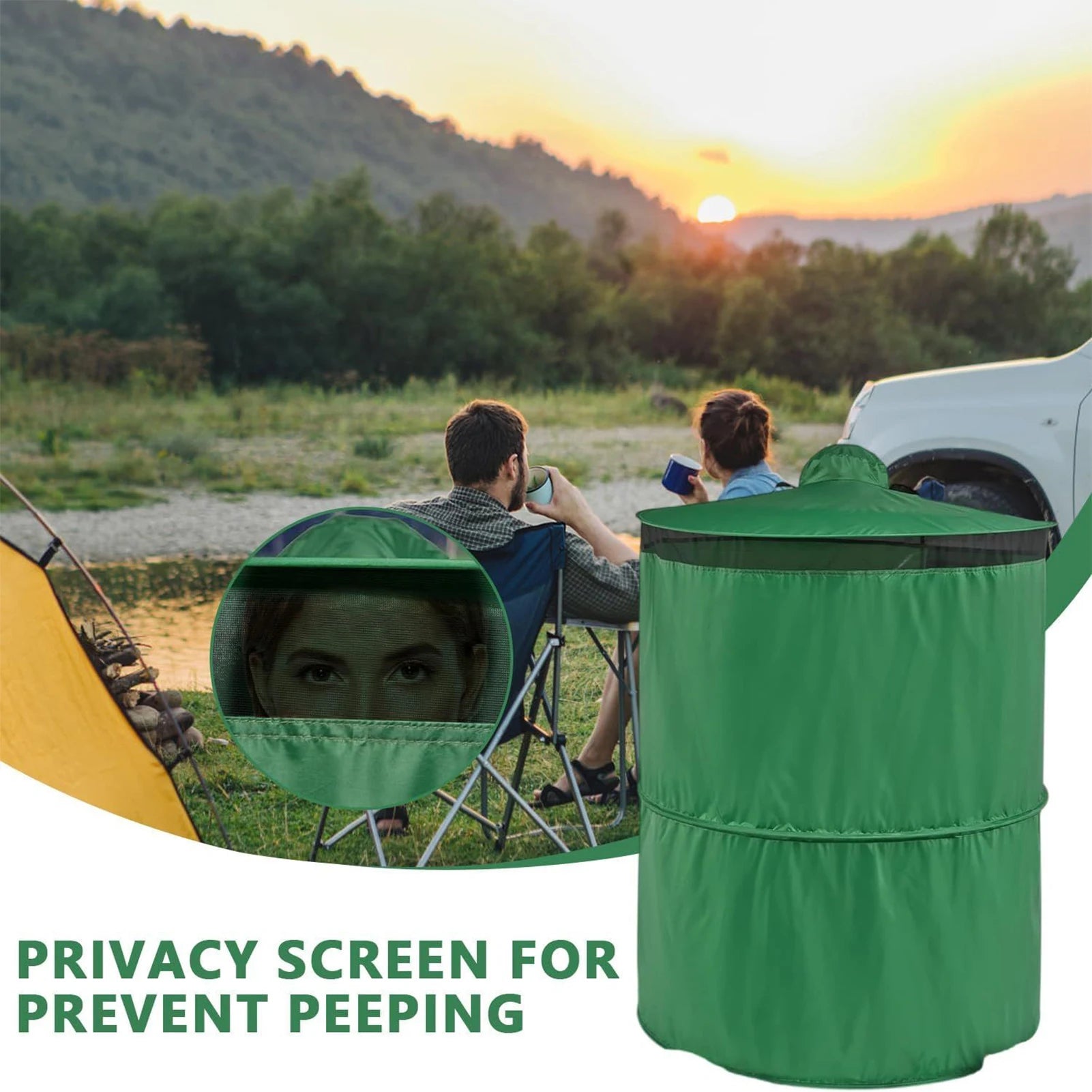 Portable Pop Up Privacy Tent Instant Changing Room & Toilet Shelter for Camping Beach, Lightweight with Carry Bag