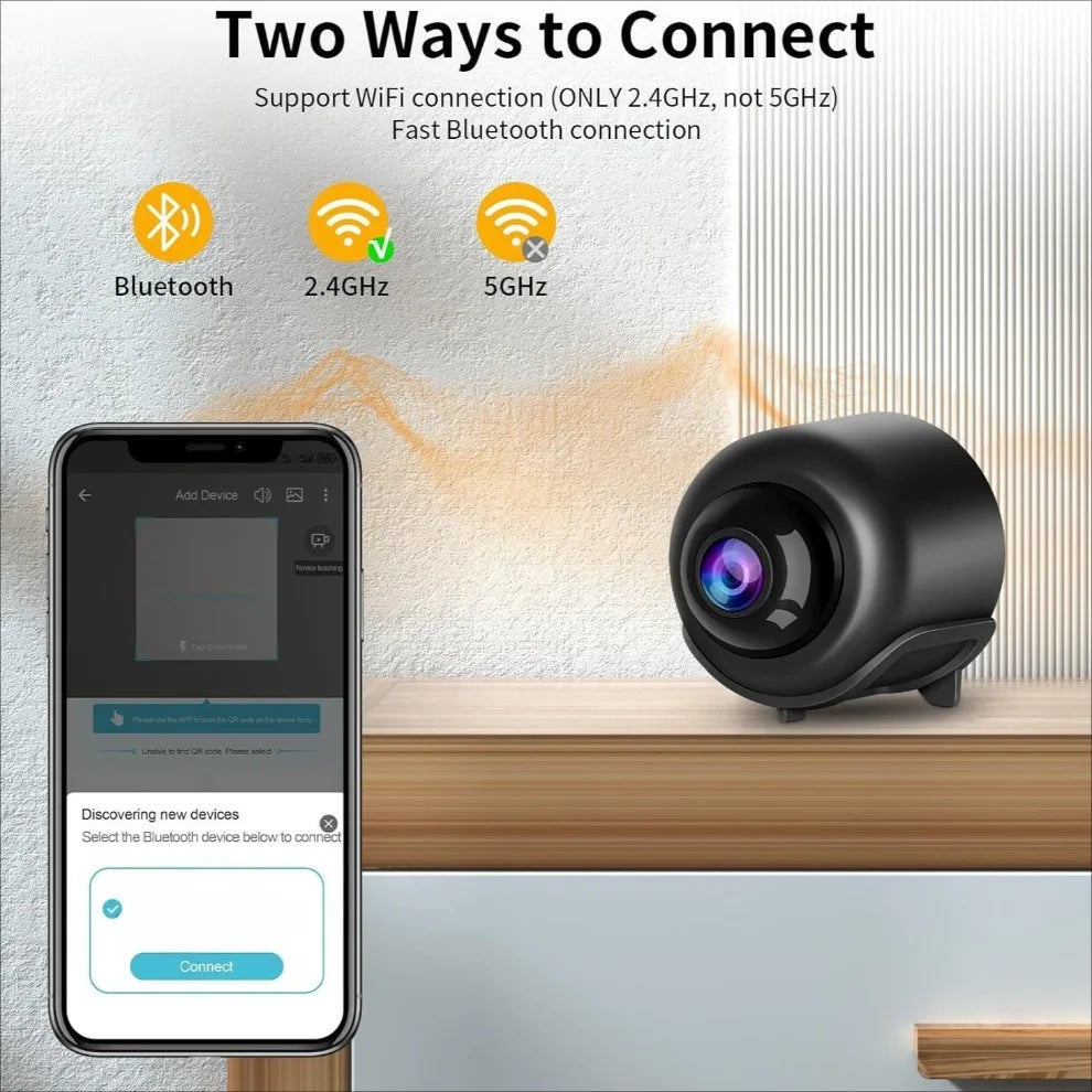 HD Wireless Wifi Indoor Camera Night Vision Mini Security Surveillance Baby Monitor - Safety Cam for Home