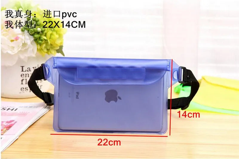 High Waterproof Sealing Swimming Bag Large Size Transparent Underwater Dry Protection Bag for Iphone Mobile Phone Pouch