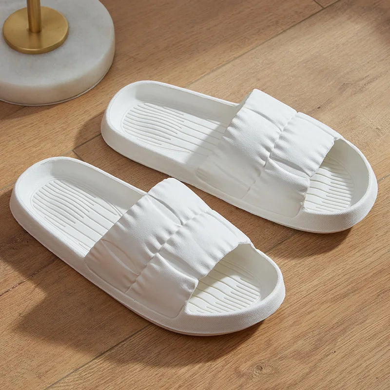 Women Soft Sole Cloud Slippers Thicken Platform Indoor Outdoor Beaches Sandals Summer EVA Non Slip Flip Flops 2025 New Wholesale