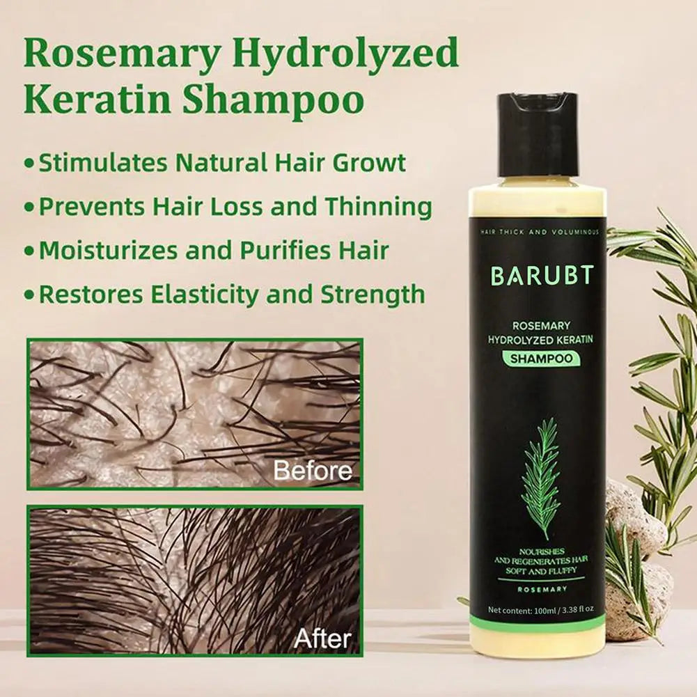Rosemary Shampoo Hair Growth Deep Cleansing Scalp Anti Dandruff Oil Control Strengthening Root Nourish Hair Volumizing Shampoo