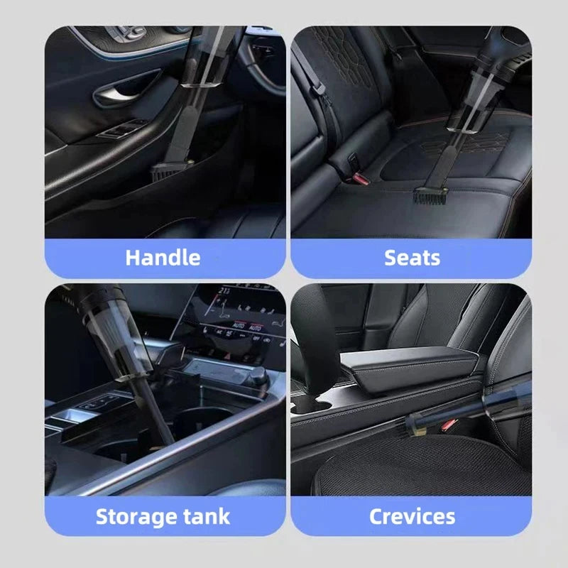 Auto multifunctionele stofzuiger Handheld krachtige zuigkracht Oplaadbare auto en thuis Kleine draadloze stofzuiger voor tweeërl