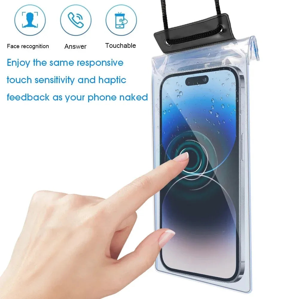 IPX8 Universal Waterproof Phone Case Water proof Bag Mobile Cover for iphone 13 14 15Pro Pouch Coque Underwater Cases Protector