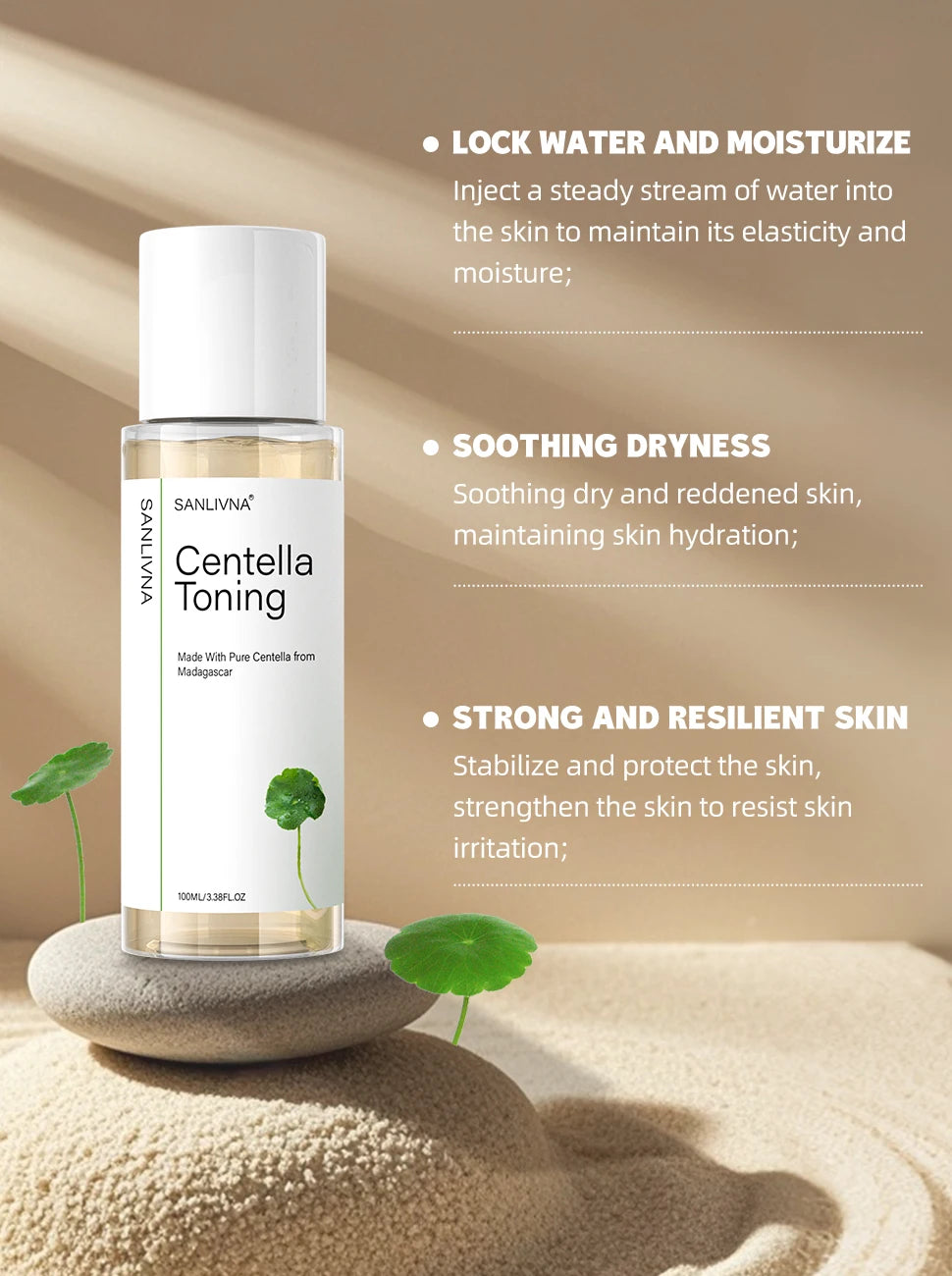Centella Asiatica Toner Cleanser Moisturizing Repair Essence Moisturizing Facial Treatment Facial Moisturizer Brightening Skin