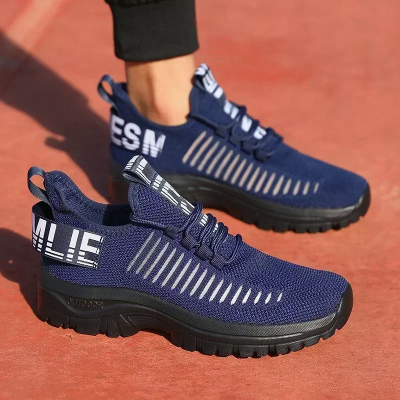 Men's Running Shoes Comfortable Correction Arch Support Breathable Mesh Straps Casual Shoes Gym Training Travel Sports Shoes