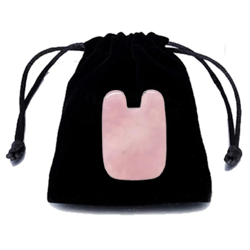 Rose Quartz Gua Sha Board Natural Jade Gouache Scraper Massager Facial Lifting SPA Acupuncture Skin Care Anti-Aging Beauty Tool