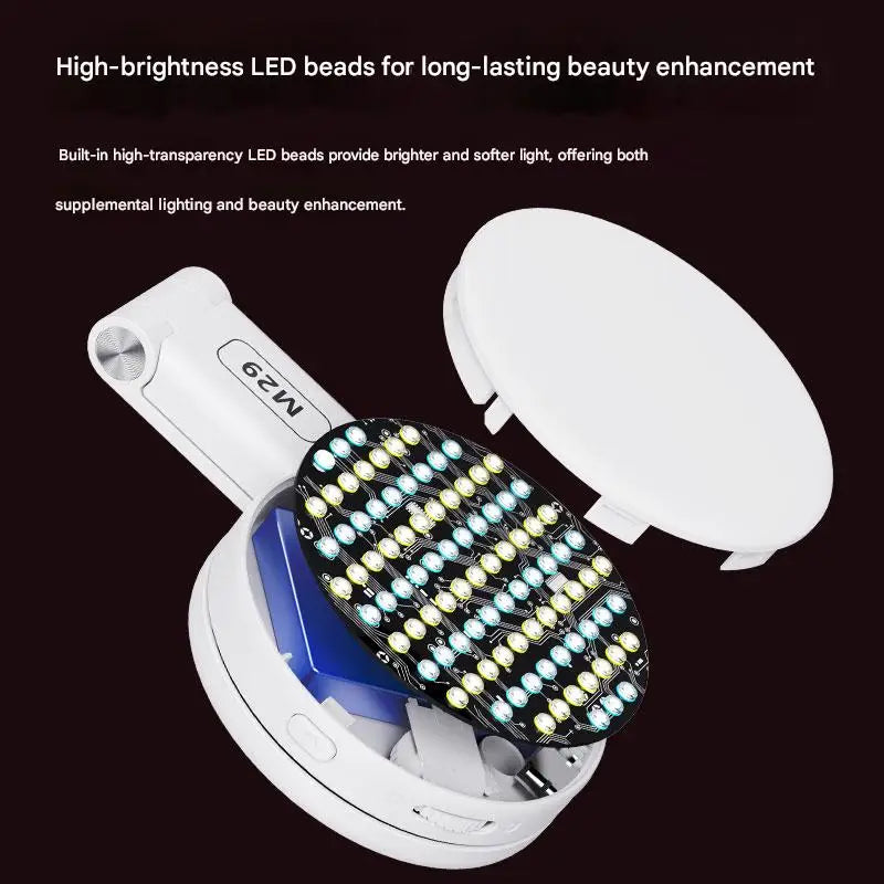 3-in-1 Magnetic Portable Selfie Ring Light Stand for Phone Makeup Mirror - Adjustable Lighting for Perfect Selfies
